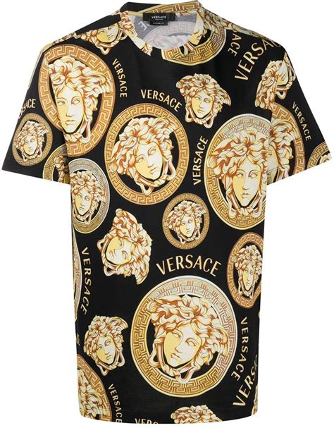 versace medusa shirt gold|Versace Medusa shirt men's uk.